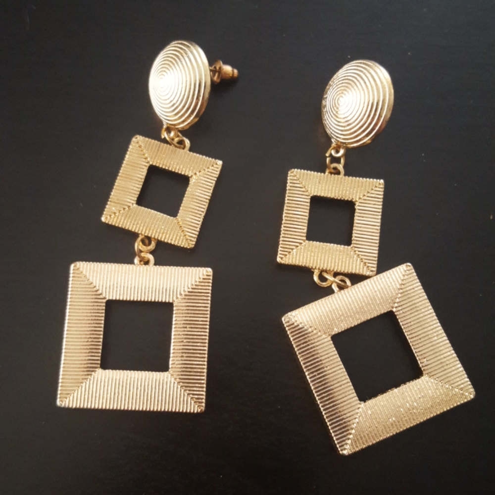 VTG Earrings Pierced Dangles 1990s